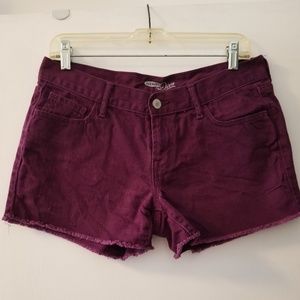 Old Navy Dark Purple Denim Shorts